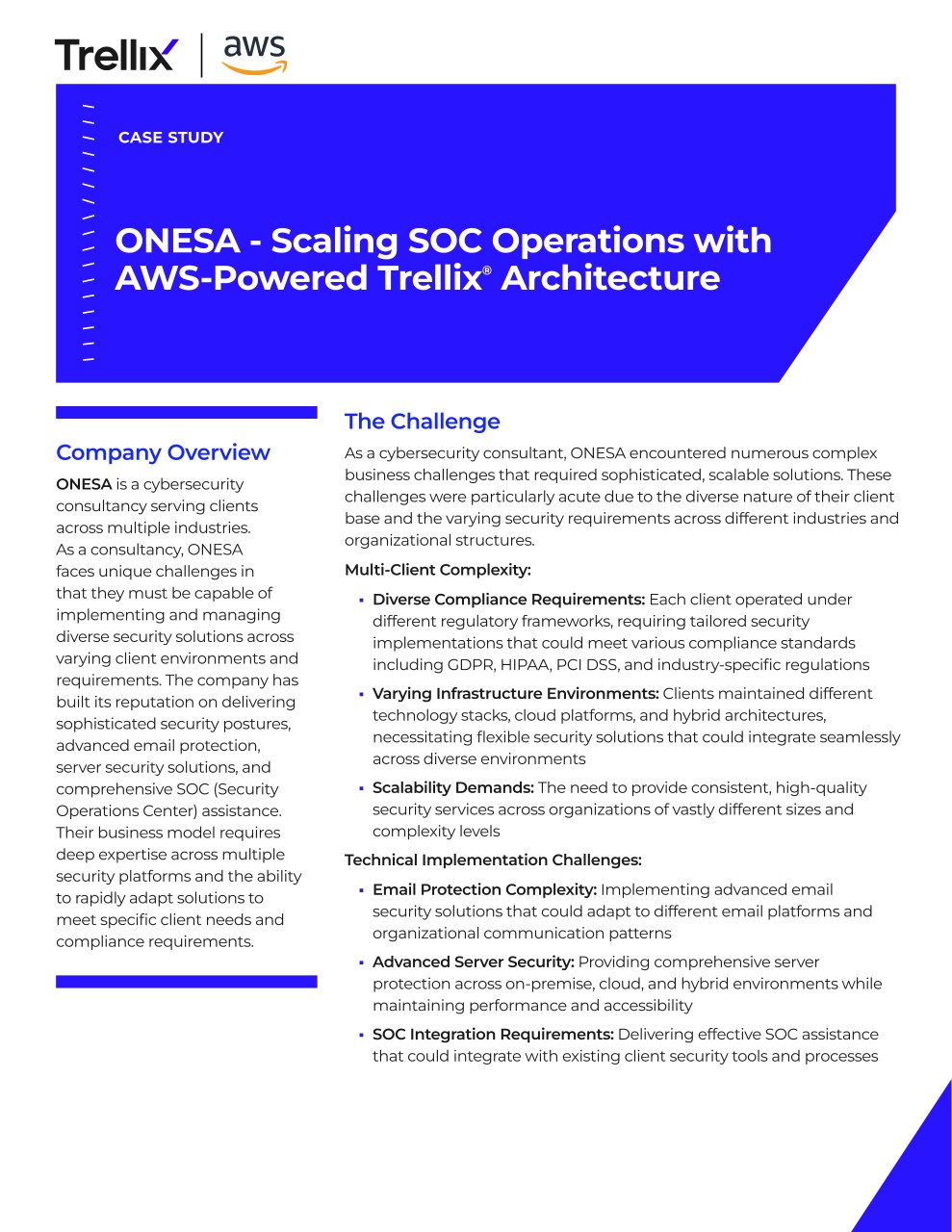ONESA - Scaling SOC Operations with AWS-Powered Trellix Architecture Thumbnail