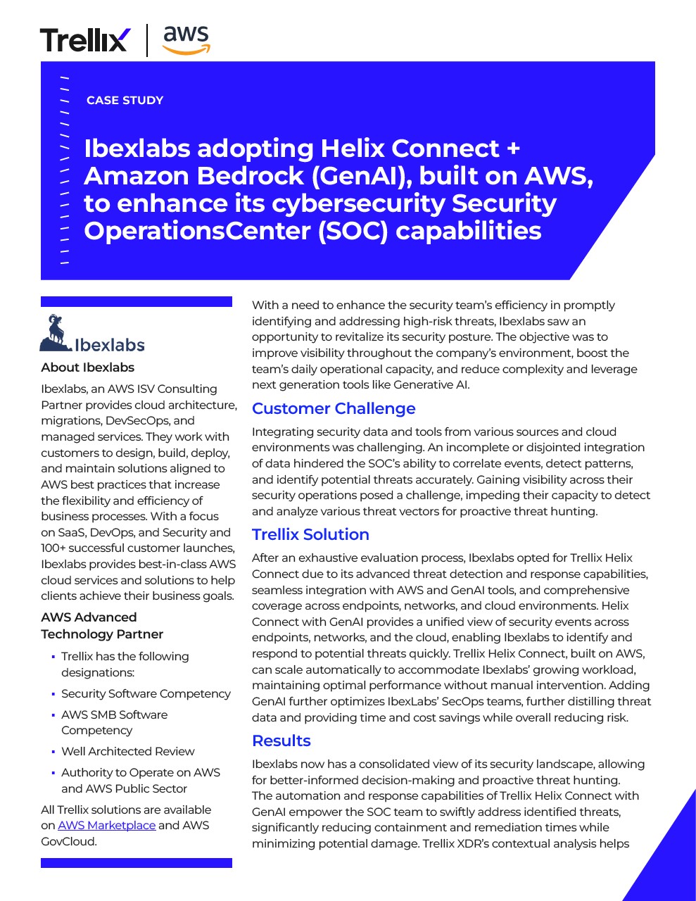 Ibexlabs adopting Helix Connect, built on AWS, to enhance its cybersecurity Security Operations Center (SOC) capabilities Thumbnail