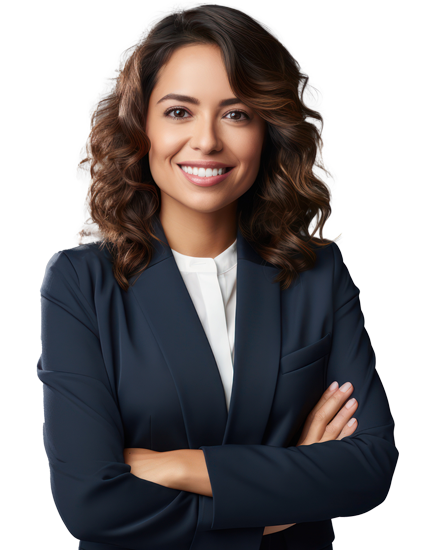Woman smiling with arms crossed
